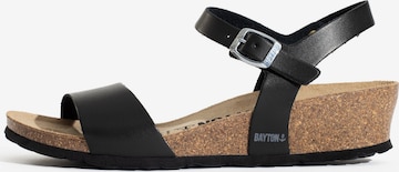 Bayton Sandal 'Wodonga' i svart: framsida