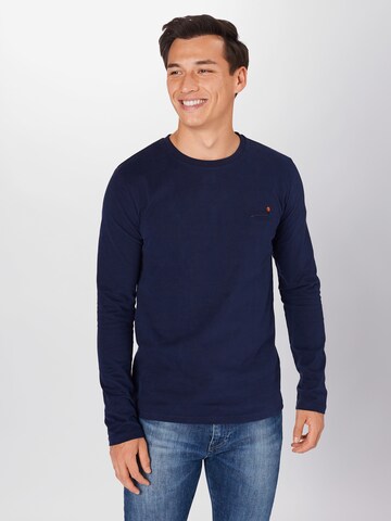 Superdry Regular fit Shirt in Blauw: voorkant