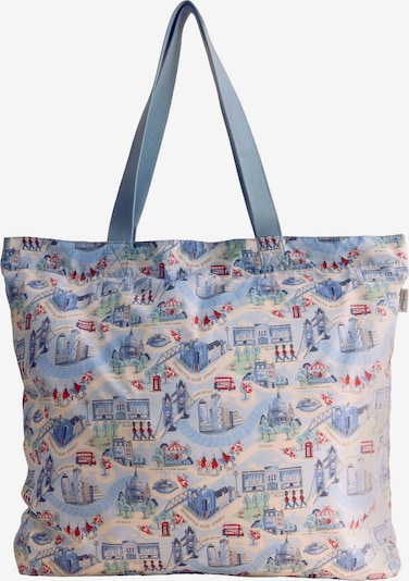 Cath Kidston Shopper torba u pijesak / kraljevsko plava / pastelno zelena / crvena, Pregled proizvoda
