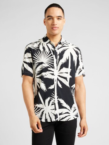 Coupe regular Chemise Key Largo en noir : devant