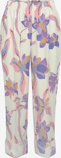 LASCANA Pyjamahose in beige / lila / pink, Produktansicht