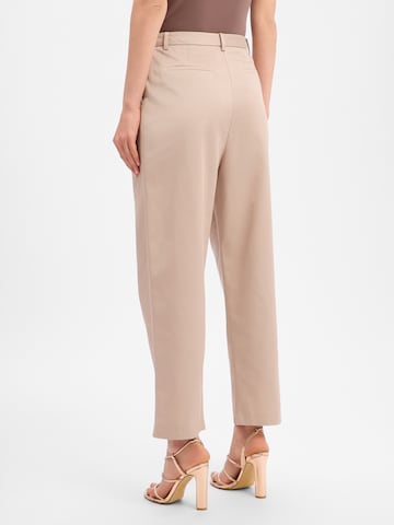 MORE & MORE Regular Bandplooibroek in Beige