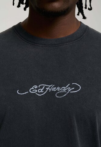 Ed Hardy Μπλουζάκι 'Dragon Panther' σε μαύρο