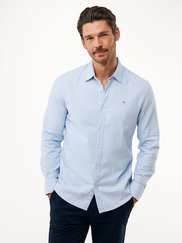 MEXX Слим Рубашка в Синий: спереди