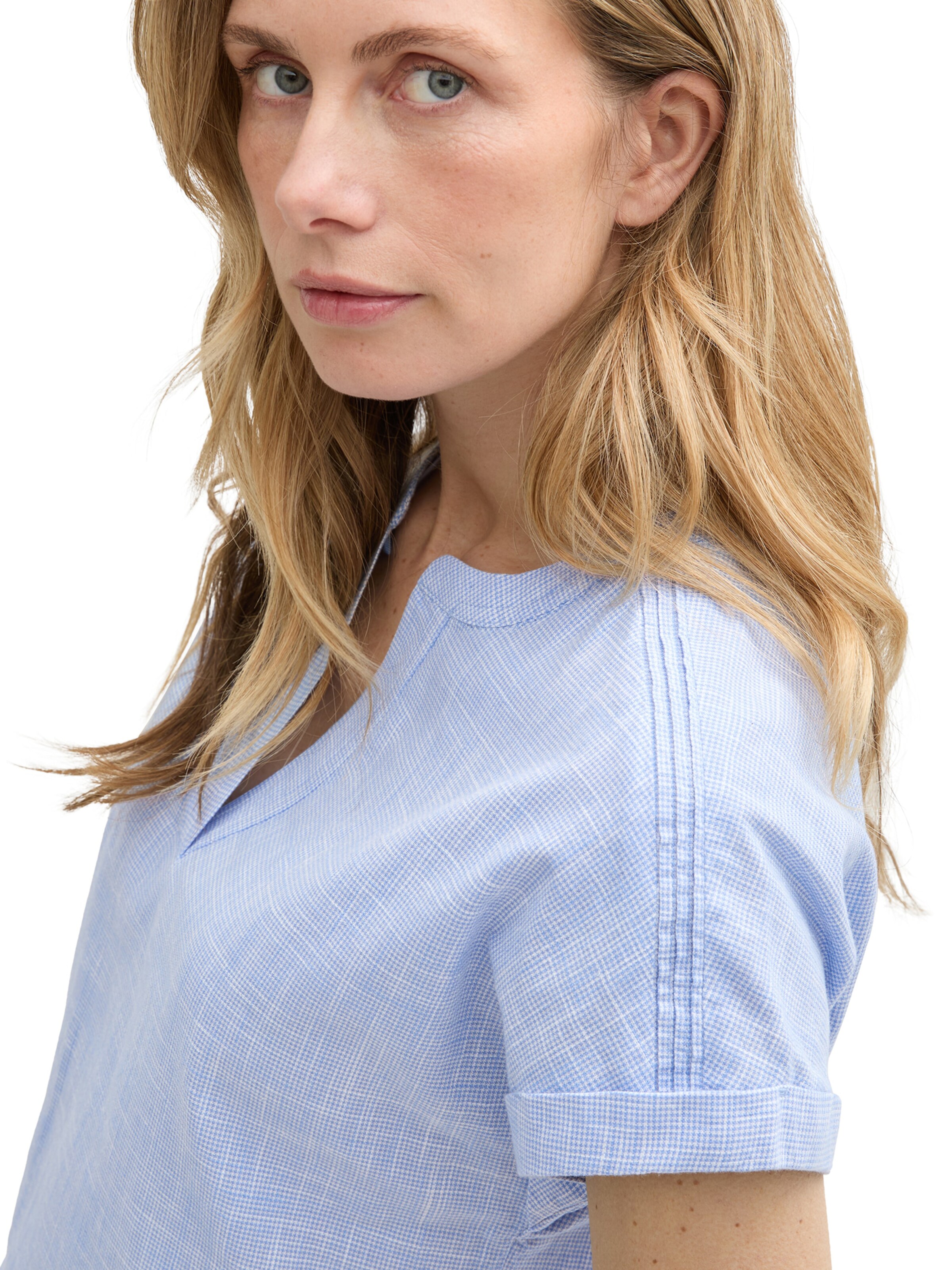 Chemisier TOM TAILOR en bleu