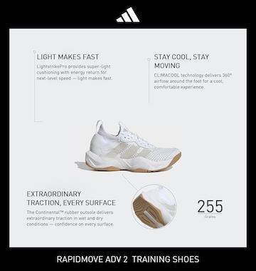 Chaussure de sport 'Rapidmove ADV 2' ADIDAS PERFORMANCE en blanc
