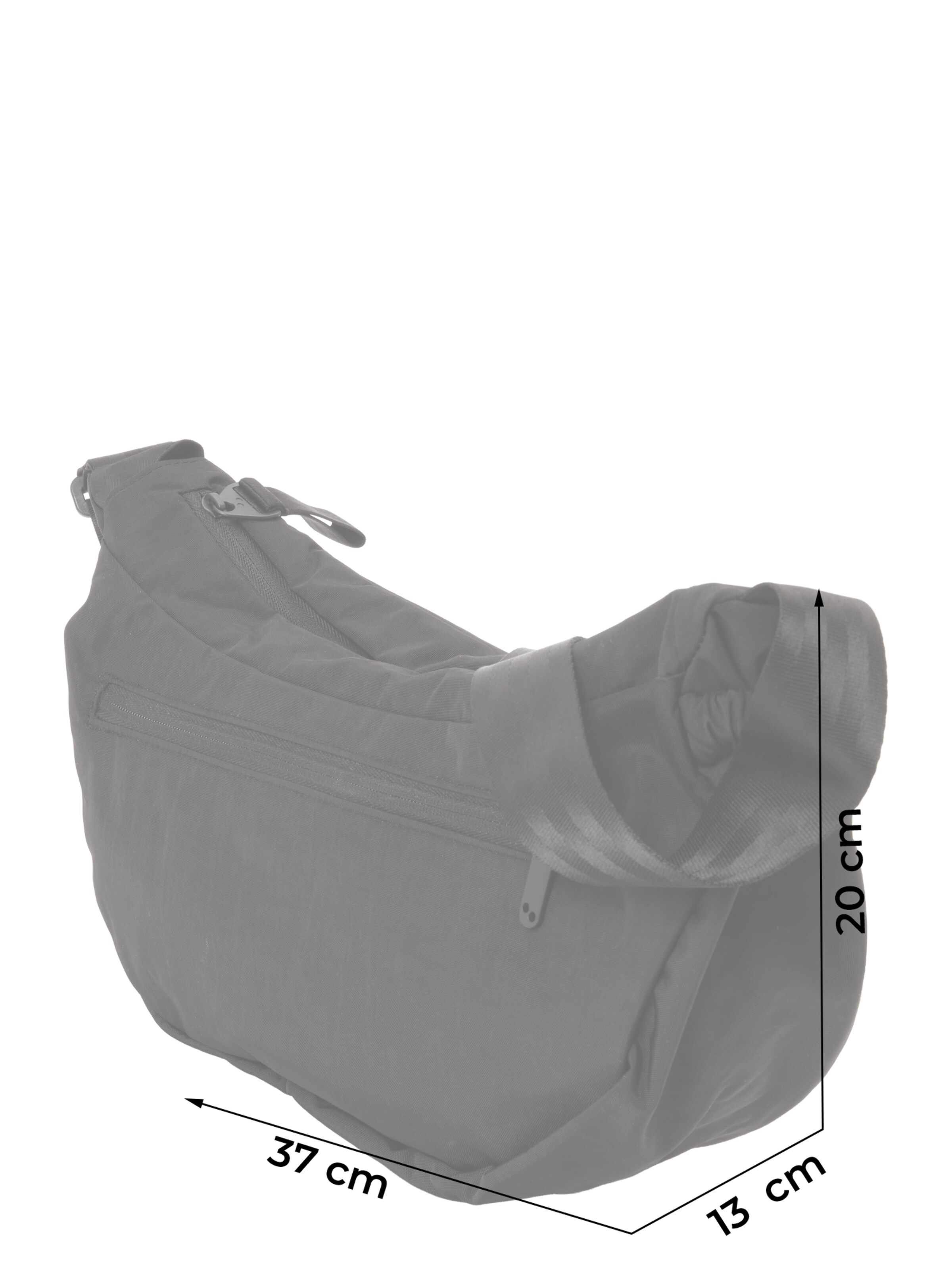 pinqponq Torba za čez ramo 'KRUMM' | črna barva