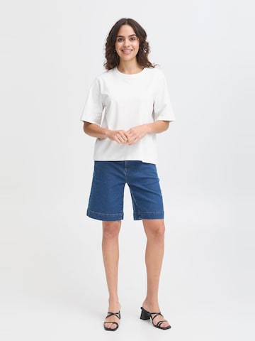 Fransa Shirt 'ZASHOULDER' in White