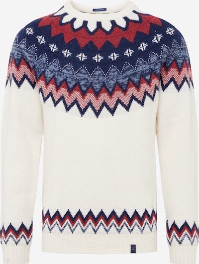 COLOURS & SONS Sweater 'JACKY' in Cream / Navy / Berry, Item view