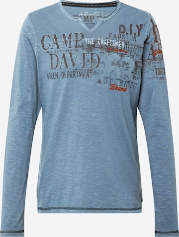 CAMP DAVID Shirt 'The Craftsmen' in Blauw: voorkant