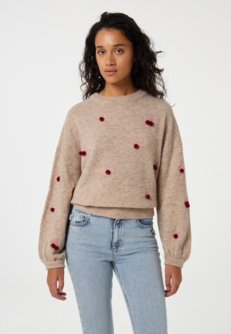 Fabienne Chapot Trui in Beige: voorkant