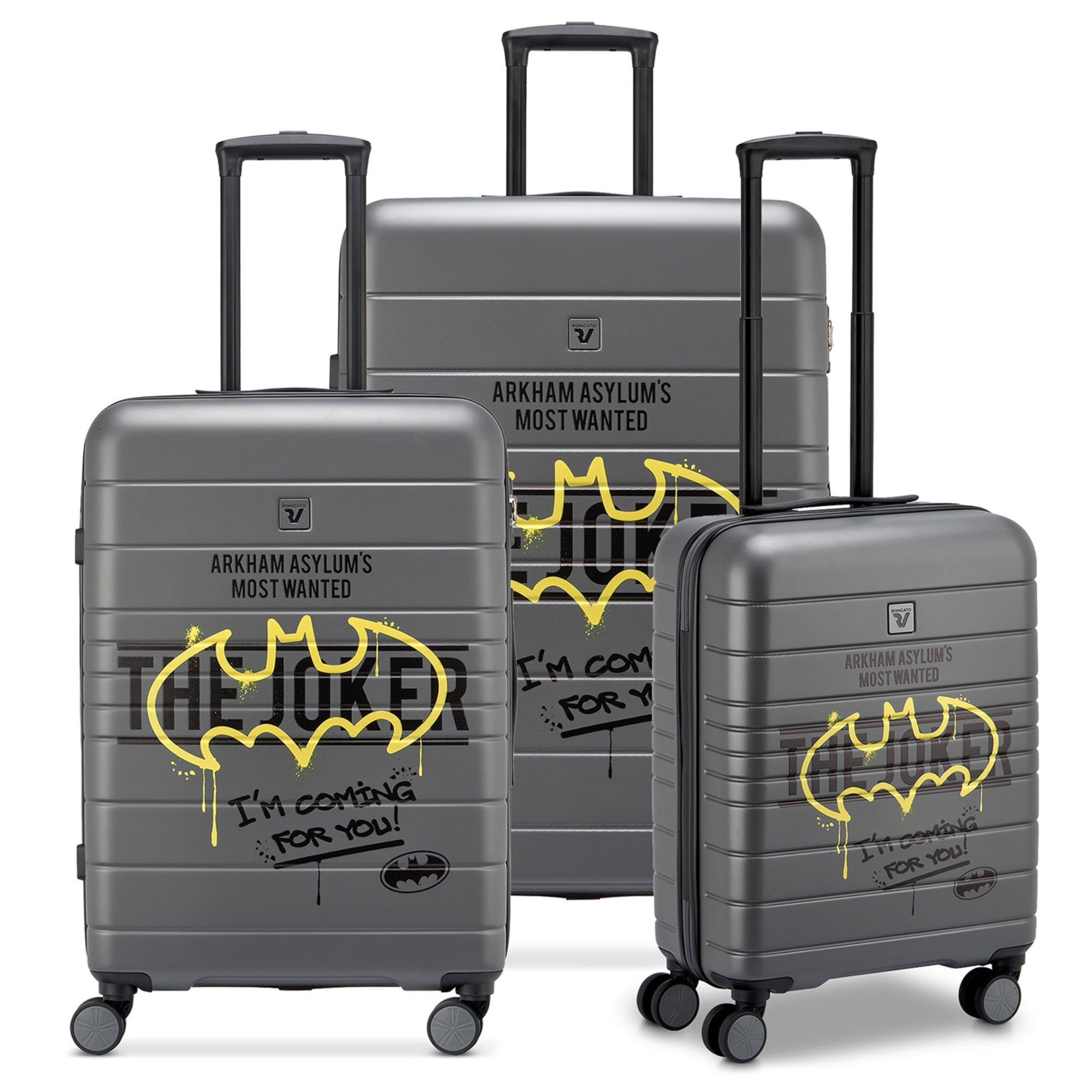 Roncato Suitcase Set in Grey: front