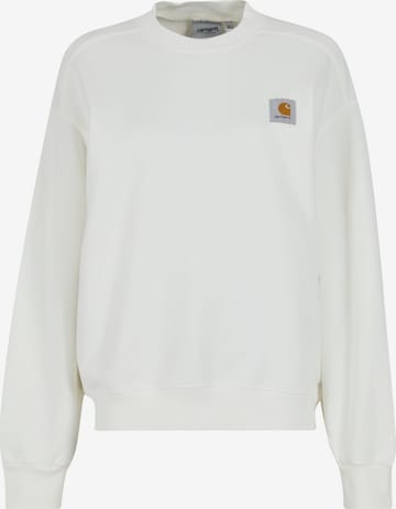Carhartt WIP Sweatshirt 'Nelson' in White: front