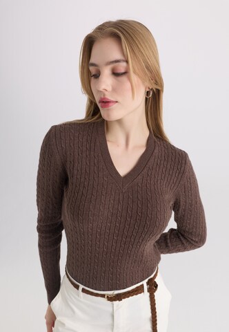 Felix Hardy Sweter w kolorze brązowy