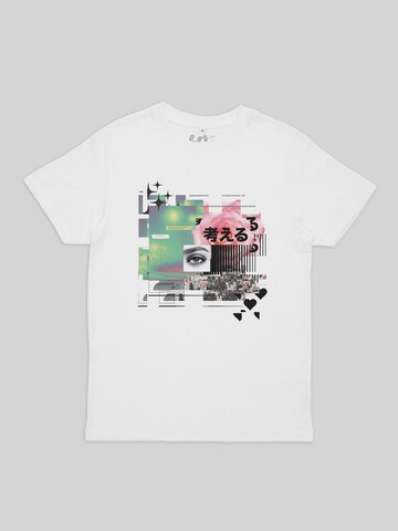 ABOUT YOU DROP Shirt 'Collage 1' in White: front