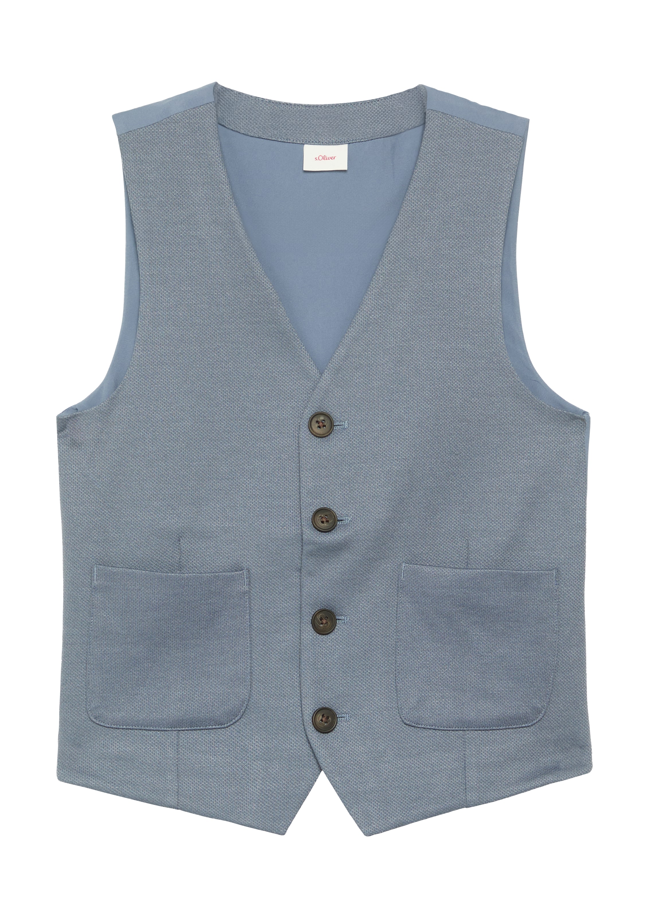 s.Oliver Bodywarmer in Blauw: voorkant