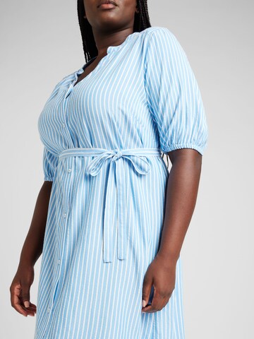 ONLY Carmakoma - Vestido camisero 'CARPENNA' en azul