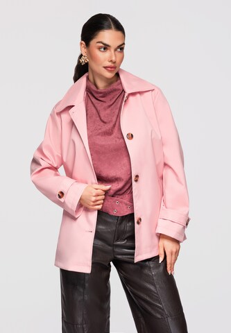 Manteau mi-saison 'OW-COLC-0114' Ombre en rose