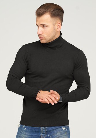 behype Sweater 'Tiberius' in Black: front