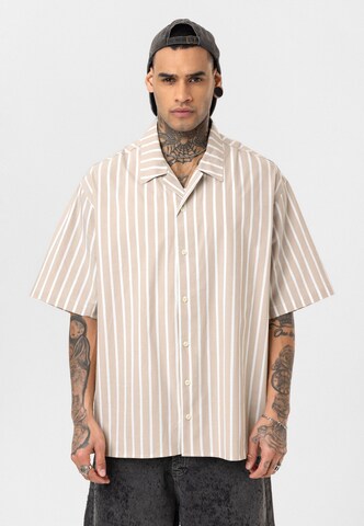 Dandalo Regular fit Button Up Shirt in Beige: front