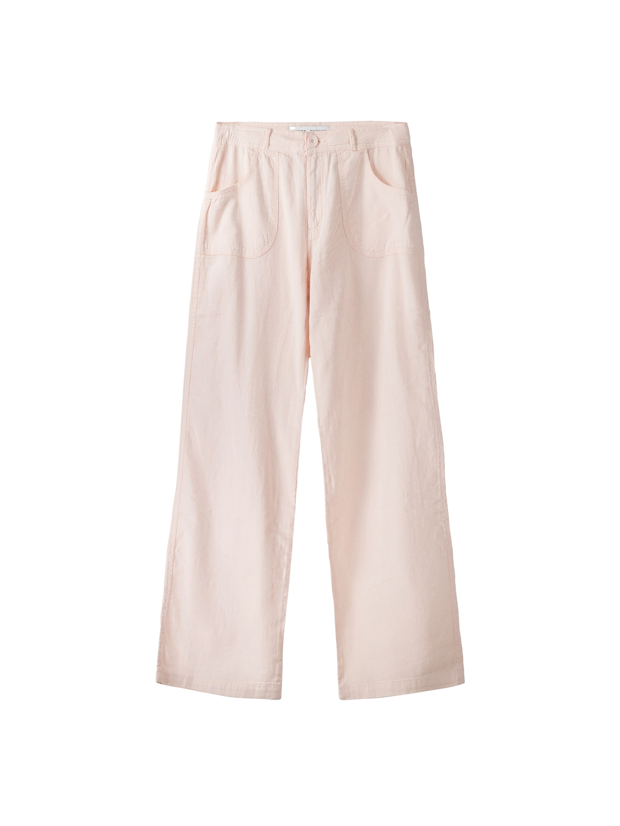 Bershka Loosefit Bukser i pink: forside