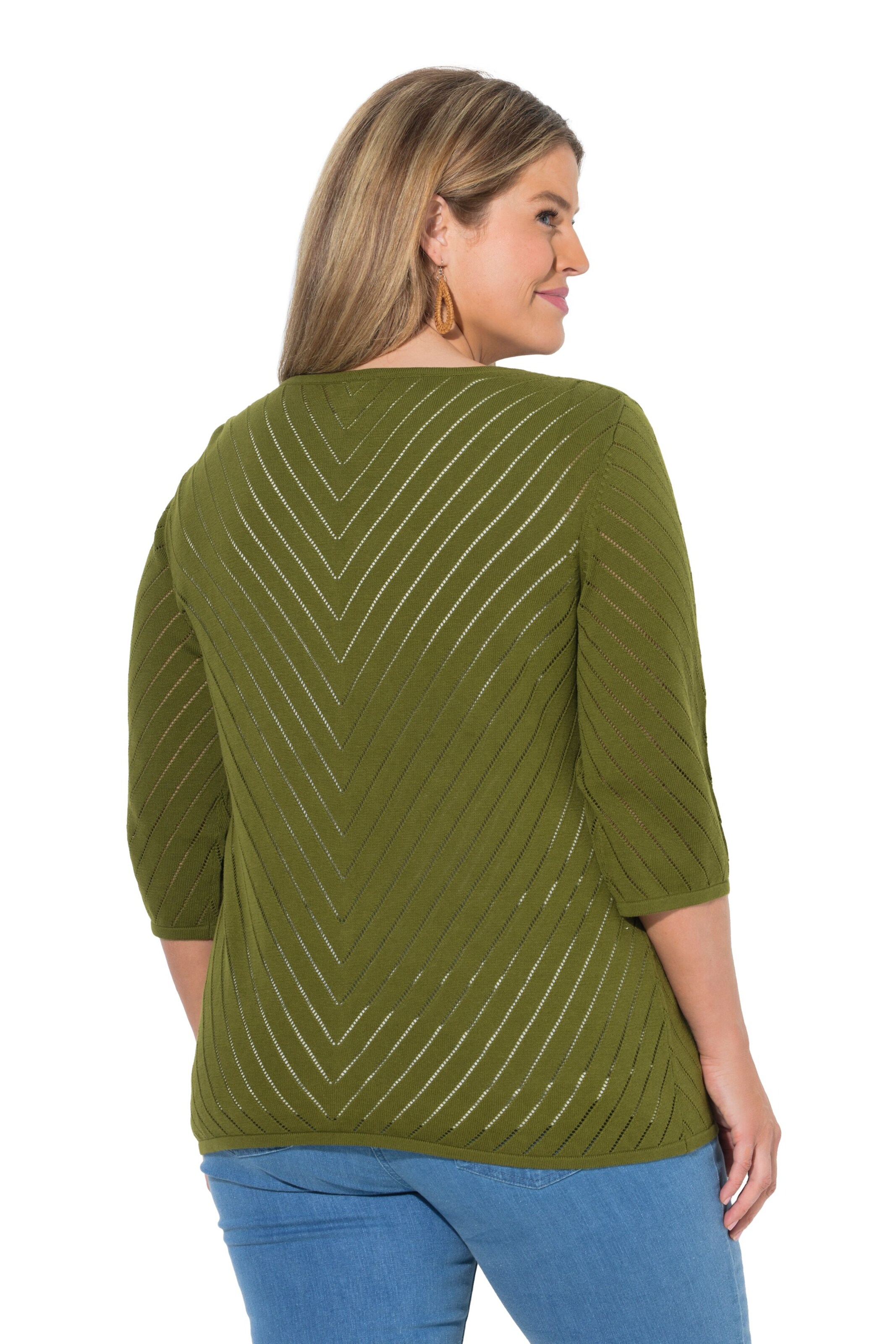 Ulla Popken Strickjacke in Grün