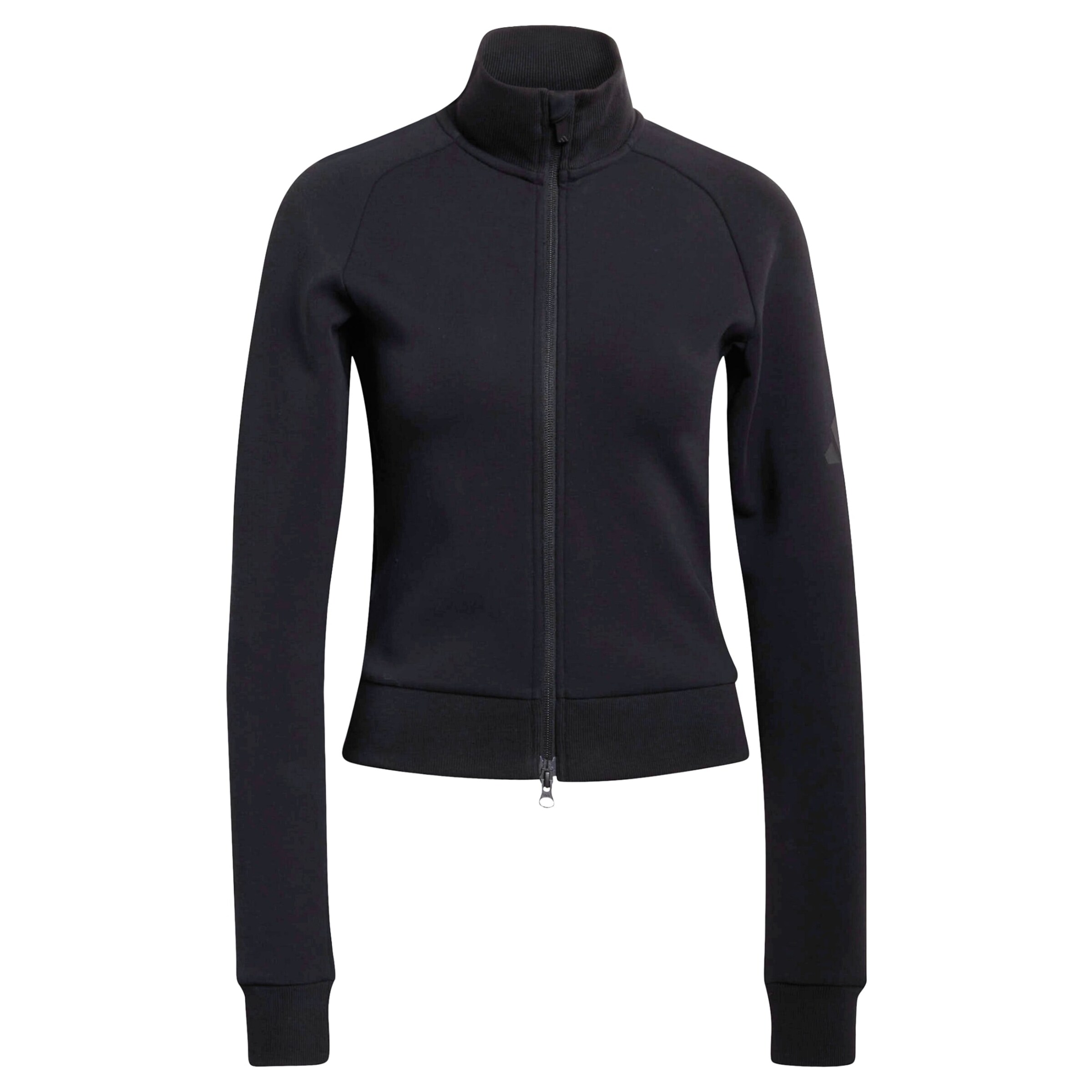 ADIDAS SPORTSWEAR Sports sweat jacket 'Soft Lux' in Black: front