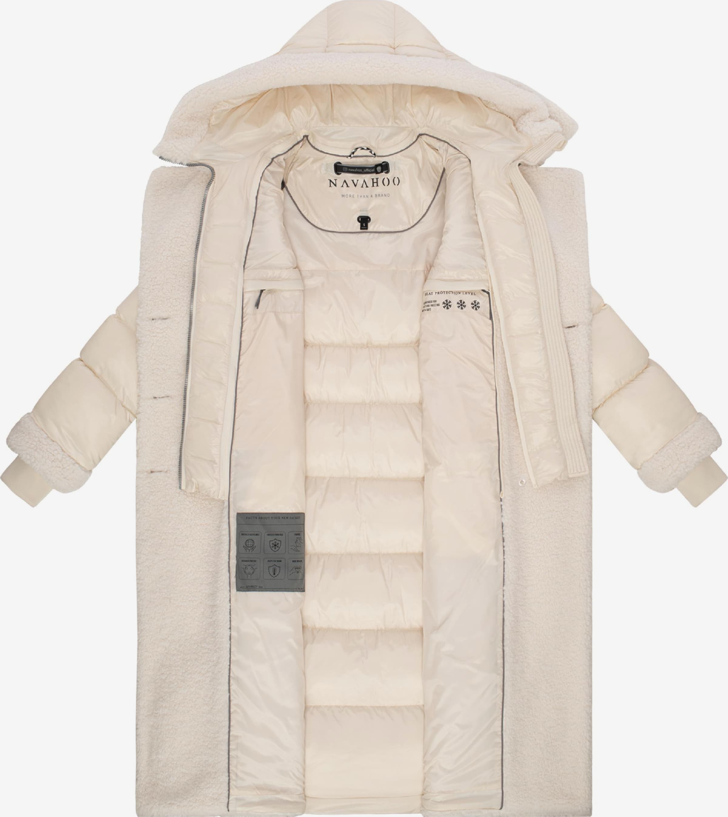 Navahoo TEDDYZAUBER - Wintermantel - black/zwart