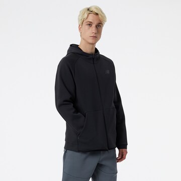 new balance Athletic Zip-Up Hoodie 'R.W.Tech' in Black: front