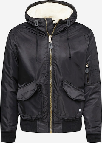 Brandit Between-Season Jacket in Black: front