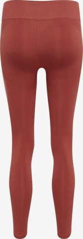 Hummel Skinny Sportbroek in Oranje