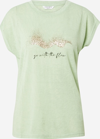 ZABAIONE Shirt 'Co44nny' in Green: front