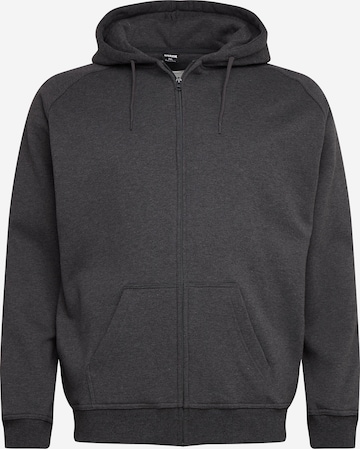 Urban Classics Zip-Up Hoodie in Grey: front