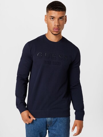 GUESS Sweatshirt in Blue: front