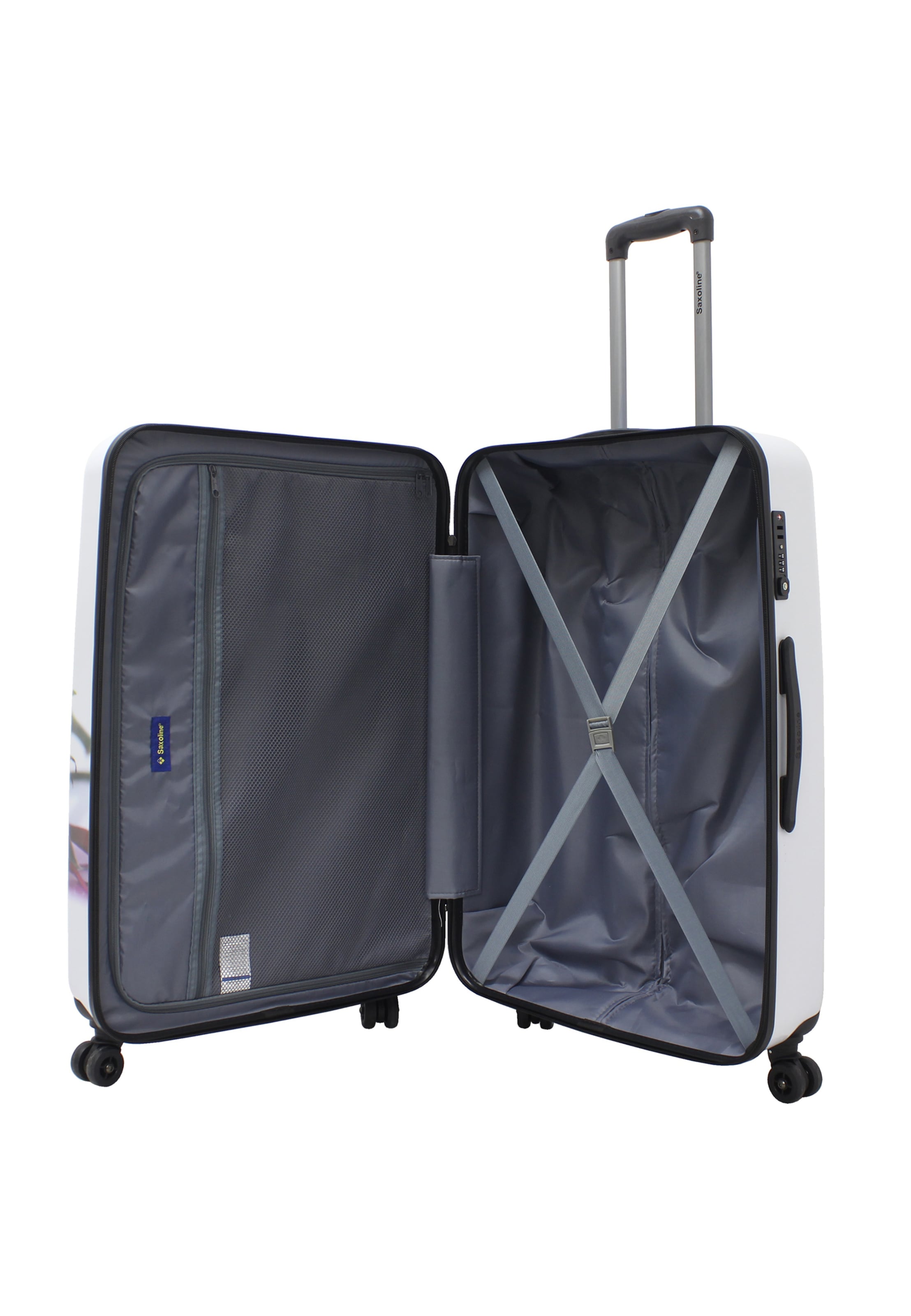 Saxoline Trolley 'Roses' in Weiß