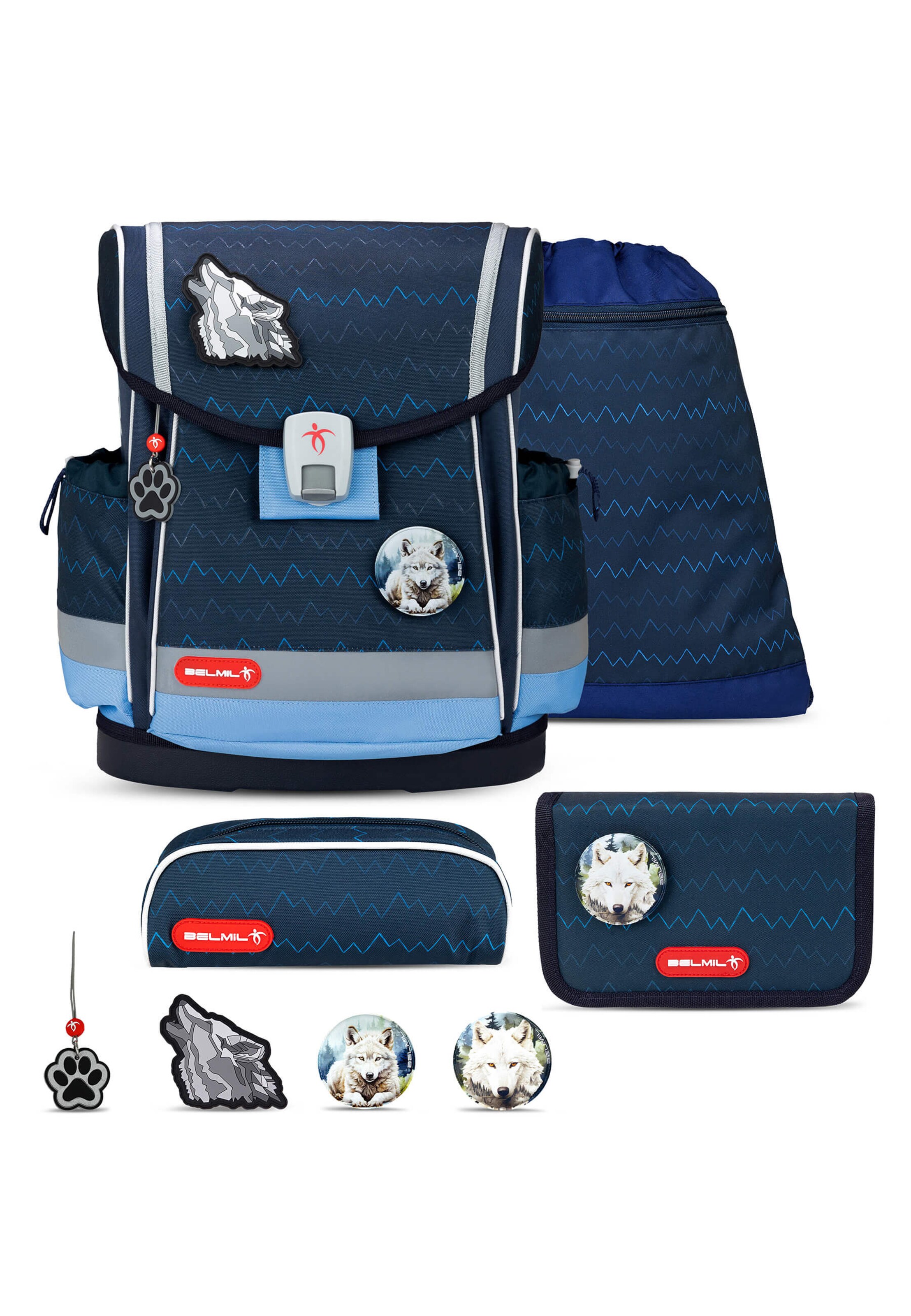 Belmil Backpack in Blue: front