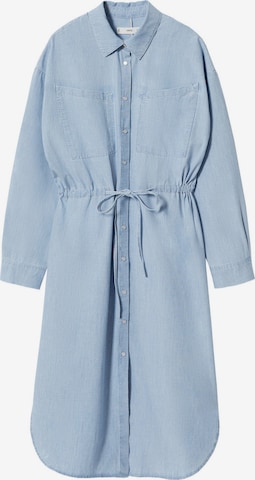 Robe-chemise 'SAYANA' MANGO en bleu : devant