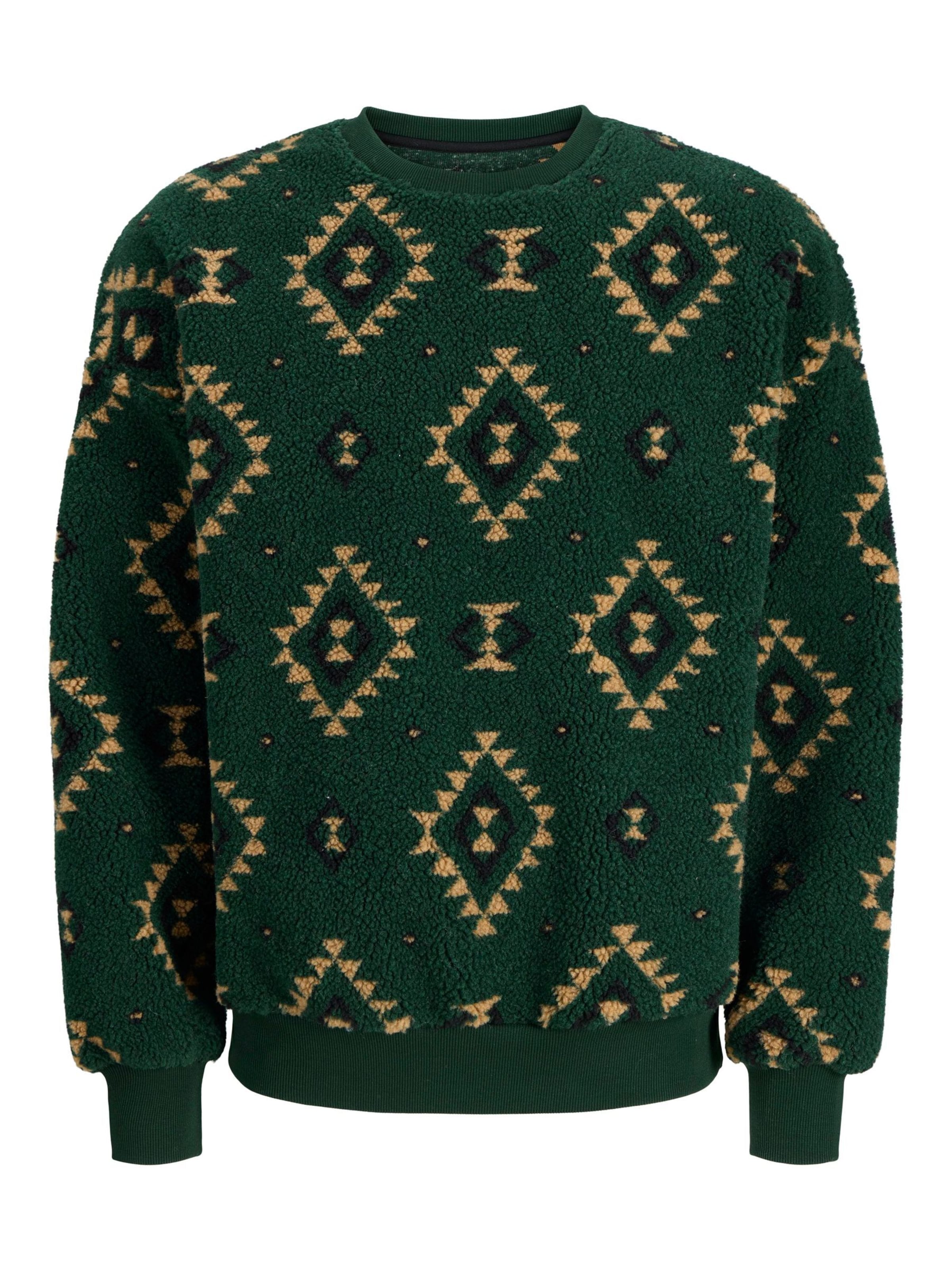 JACK & JONES Sweatshirt in Green: front