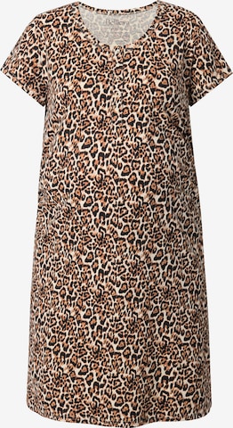 Robe Ulla Popken en marron : devant