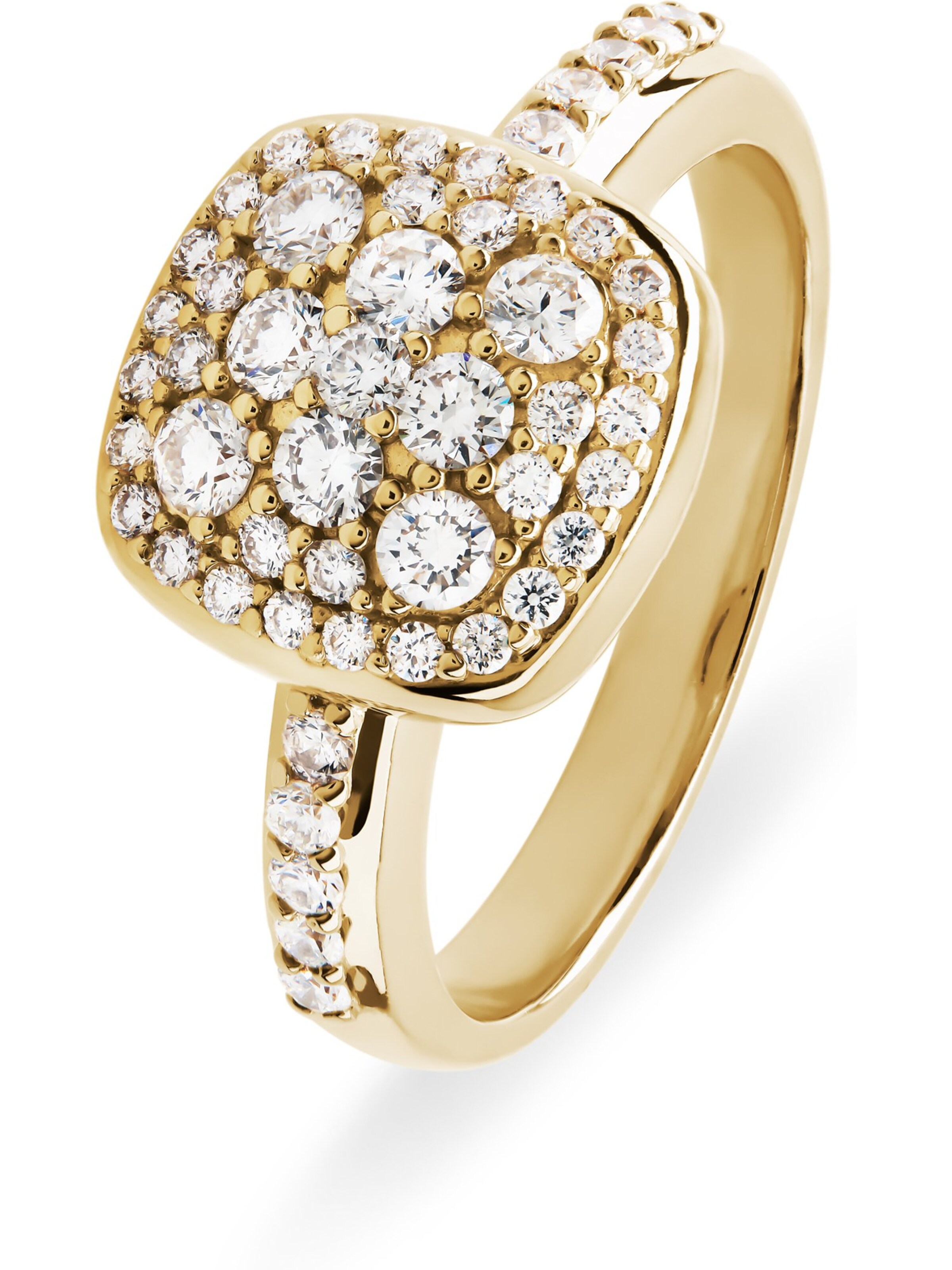 CHRIST Ring in gold / silber, Produktansicht