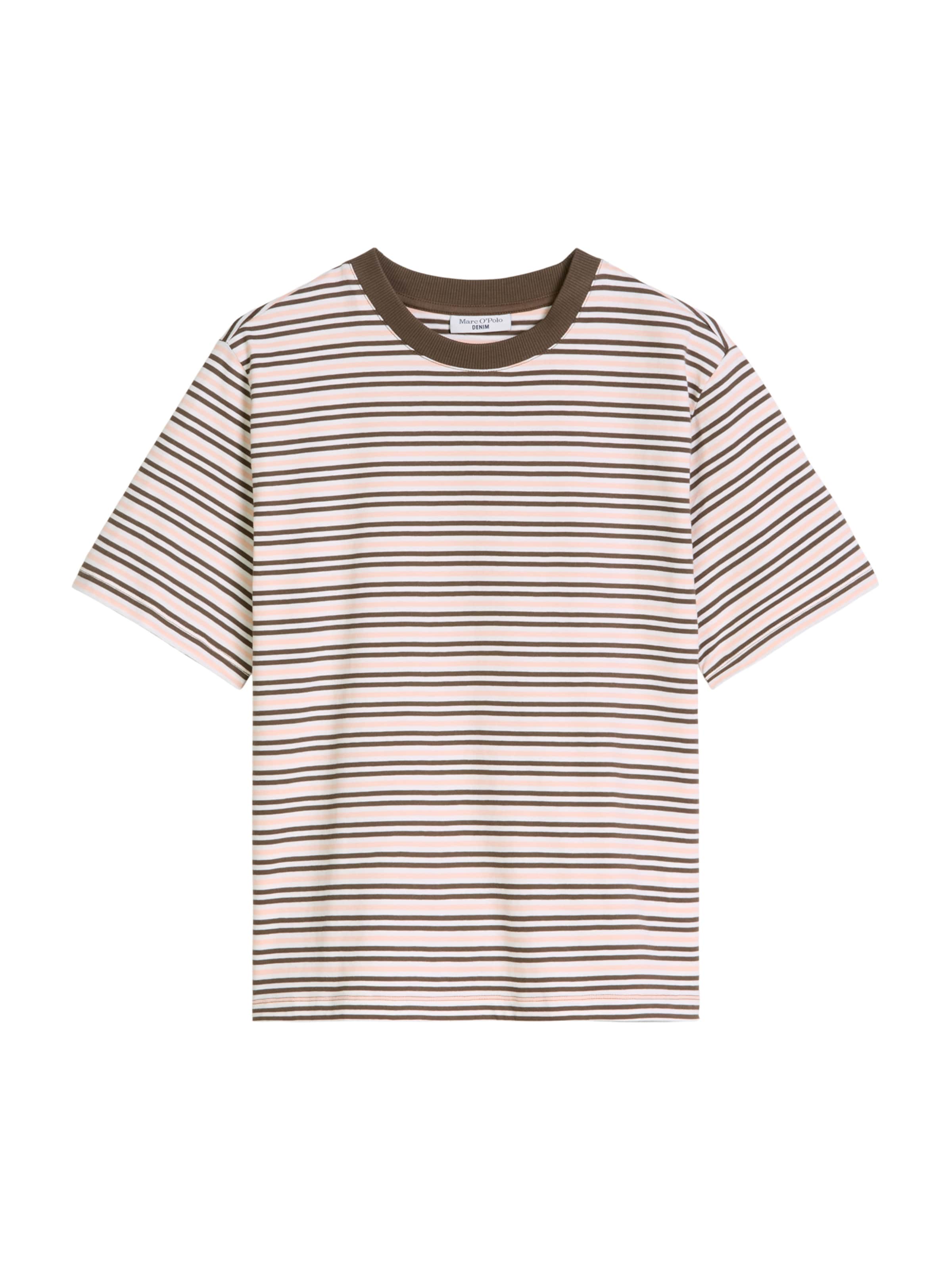 Marc O'Polo DENIM Μπλουζάκι σε ανοικτό καφέ / ρόδινο / offwhite, Άποψη προϊόντος