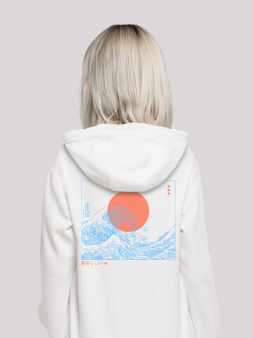 F4NT4STIC Sweatshirt 'Kanagawa Welle Japan' in Wit