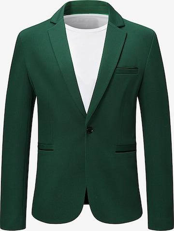 Youthup Slim fit Suit Jacket in Green: front