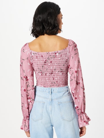 Bluză body de la In The Style pe roz