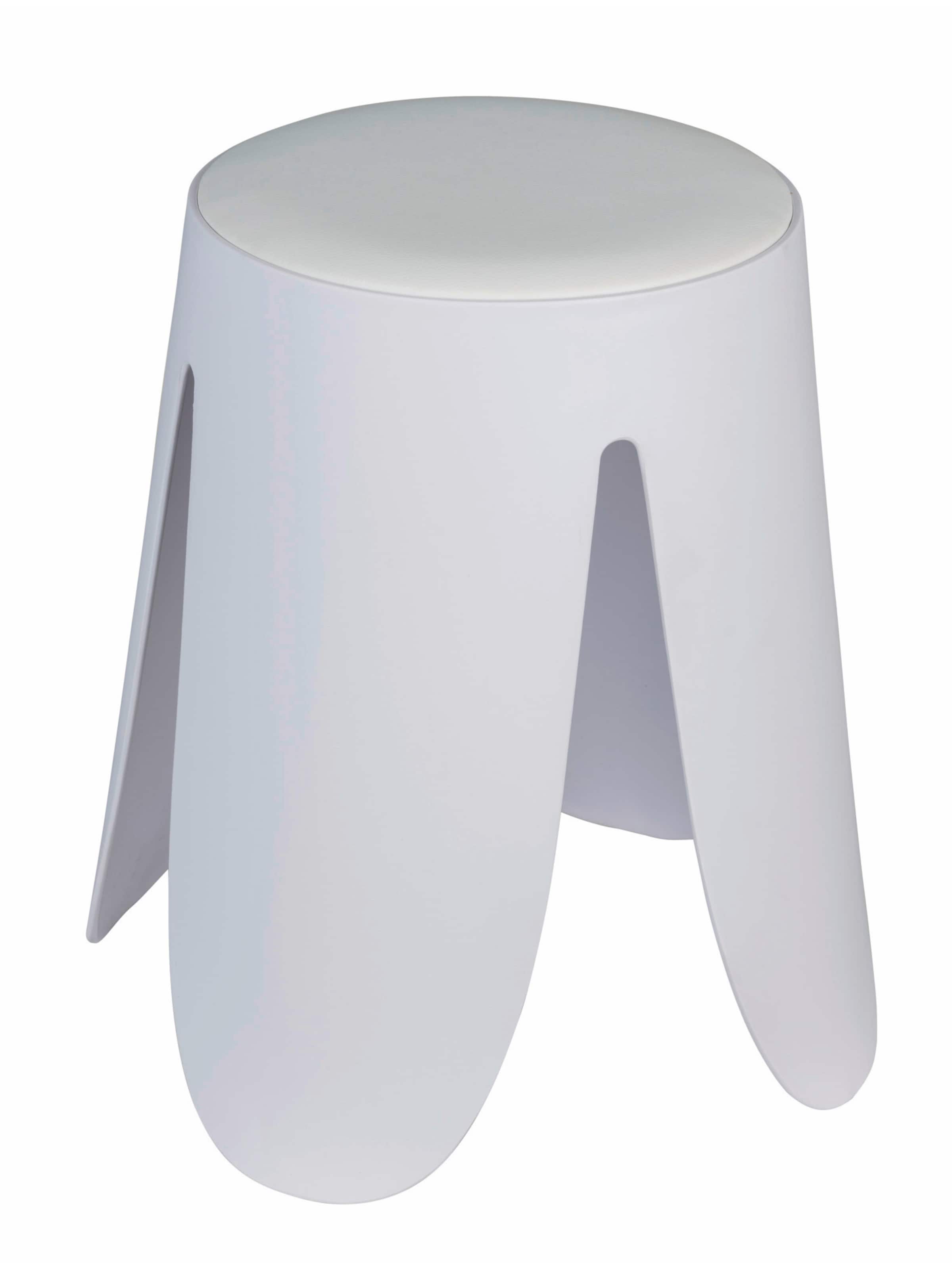 Wenko Badhocker 'Comiso' in Weiß: Vorderseite