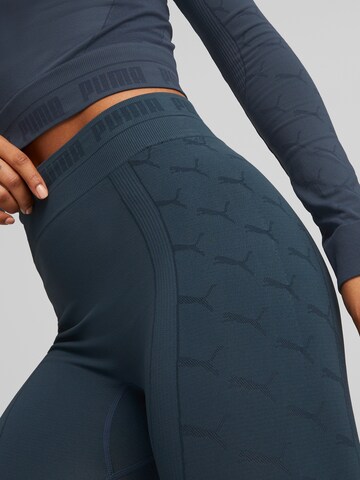 PUMA Skinny Workout Pants in Blue