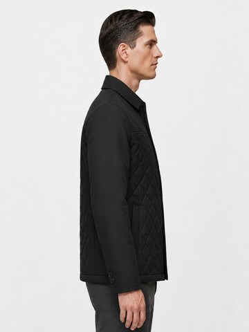 ALLTHEMEN Winter jacket 'Rautenstich' in Black