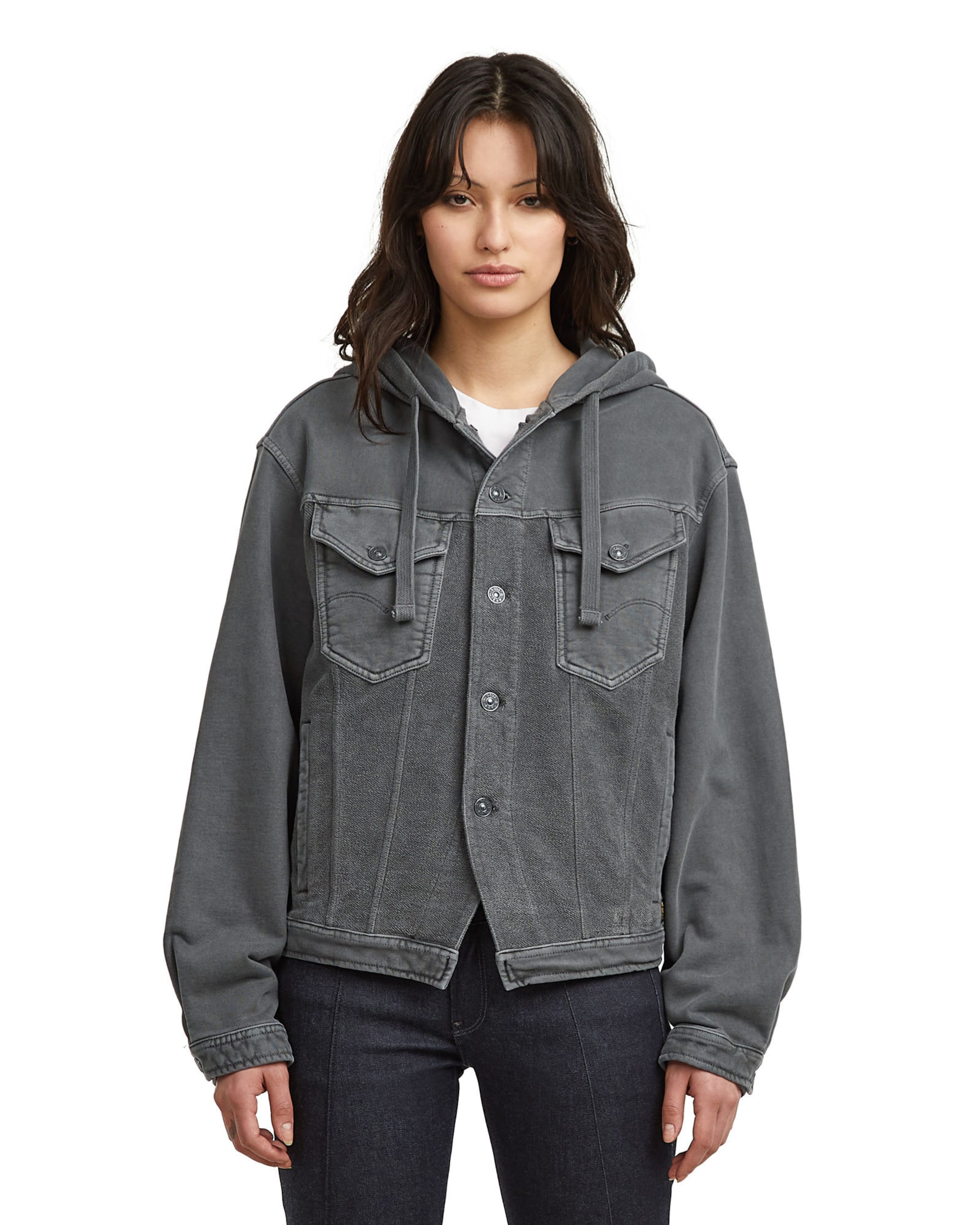 G-STAR Tussenjas in Grijs: voorkant