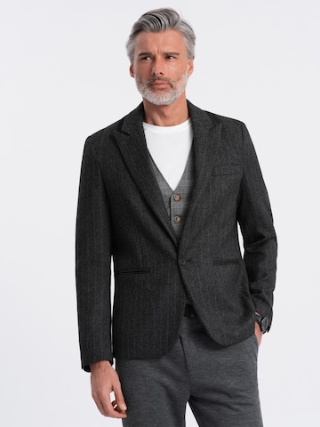 Coupe regular Veste de costume Ombre en gris