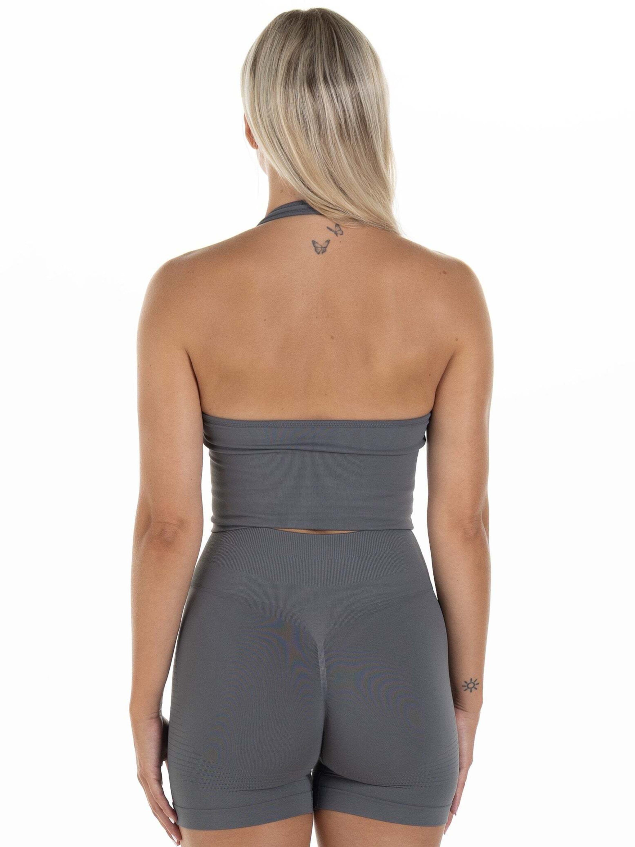 Bustier Soutien-gorge de sport 'Sleek' Divina en gris